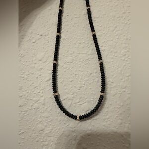 Lagos COUTURE 18k agate and diamond station necklace 17.25”